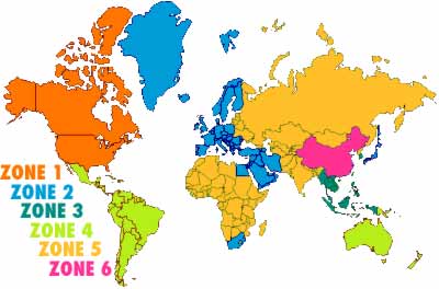 zone du monde pour duplication dvd